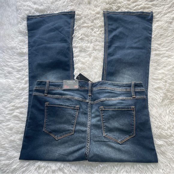 Torrid Mid Rise Lux Slim Boot Cut Jeans - Picture 8 of 9